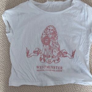 Crewcuts White and Pink Cavalier King Charles T-Shirt